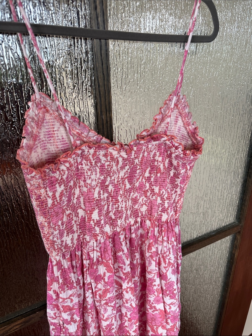 Free People Pink Floral Smocked Maxi Dress - Picture 12 of 13